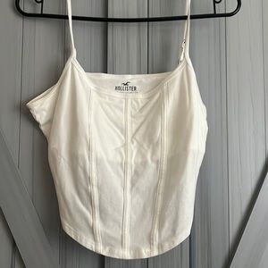 White spaghetti strap tee